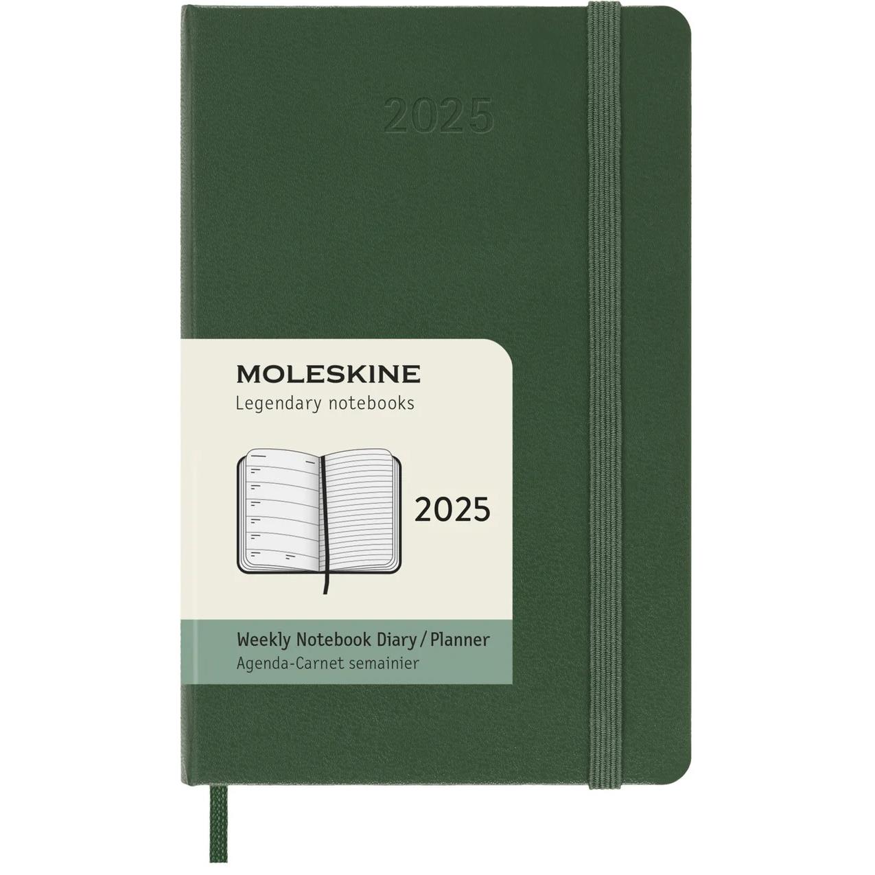 Moleskine Diary 12 Month Weekly + Notes Sc Pocket Myrtle Green